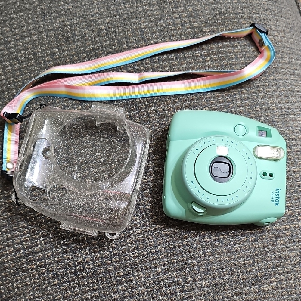 Instax Mini 9 Fujifilm Camera  Includes Case And Strap
